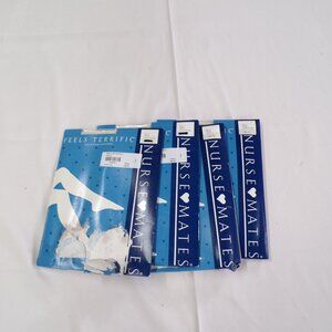 NURSE MATE PANTYHOSE SIZE  A ( 4 PAIR WHITE)